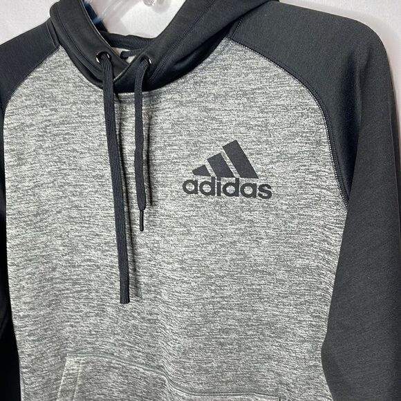 Adidas Men’s Pullover Hoodie Grey/Black Sweatshirt. Size Small. - Picture 2 of 8